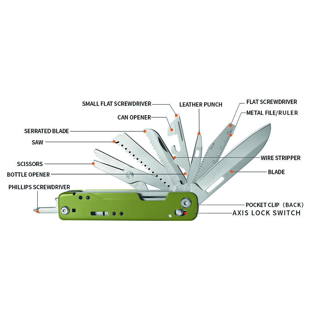 TF-2215 Multitool Mes 13 in 1 TF-2215 Multitool Mes 13 in 1