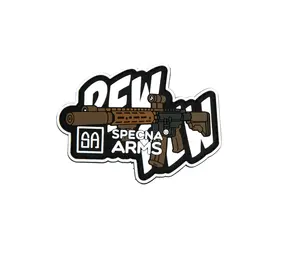 Specna Arms Pew Pew Patch Black and White