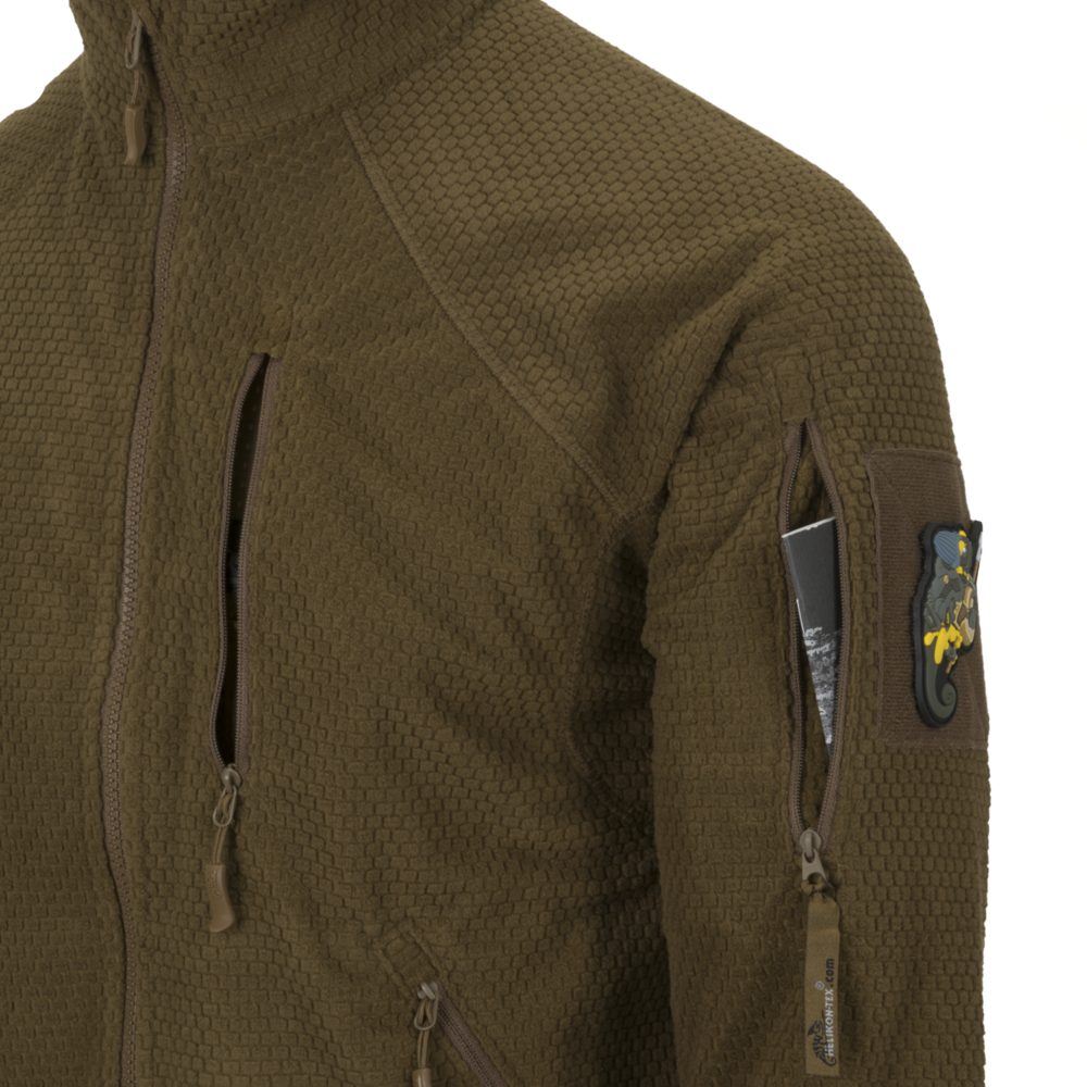 Helikon-Tex ALPHA TACTICAL Jacket Grid Fleece Coyote Helikon-Tex ALPHA TACTICAL Jacket Grid Fleece Coyote