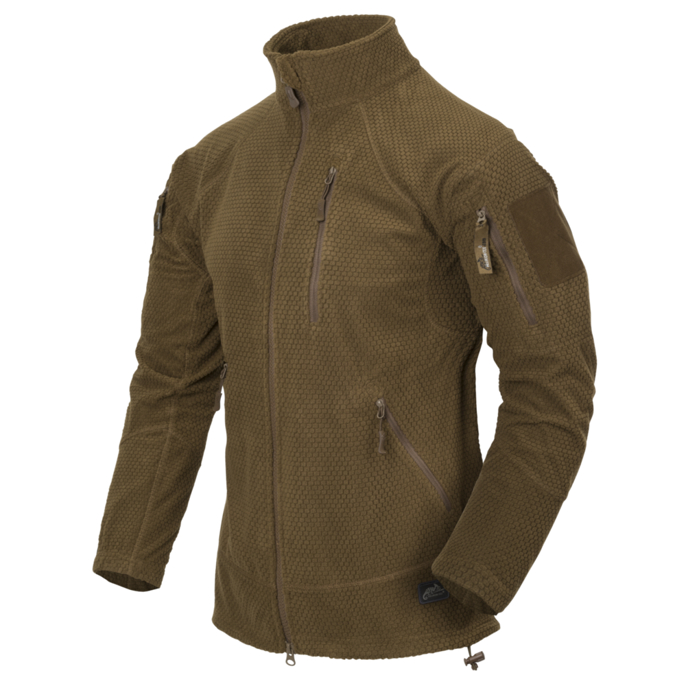Helikon-Tex ALPHA TACTICAL Jacket Grid Fleece Coyote Helikon-Tex ALPHA TACTICAL Jacket Grid Fleece Coyote