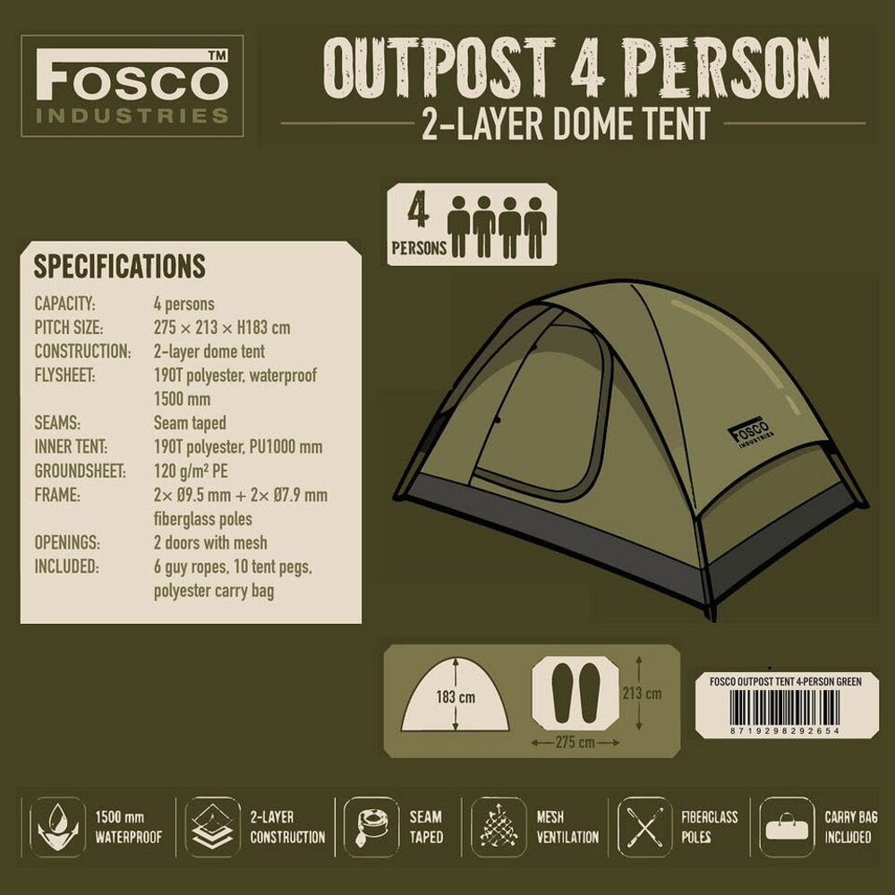 Fosco Outpost Tent 4-person Fosco Outpost Tent 4-person