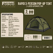 Fosco Rapid Pop-Up Tent 3-Person Fosco Rapid Pop-Up Tent 3-Person