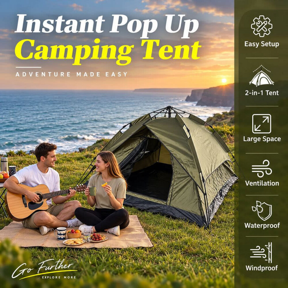 Fosco Rapid Pop-Up Tent 3-Person Fosco Rapid Pop-Up Tent 3-Person
