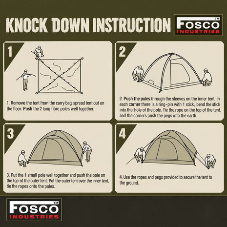 Fosco Scout Tent 2-Person Fosco Scout Tent 2-Person