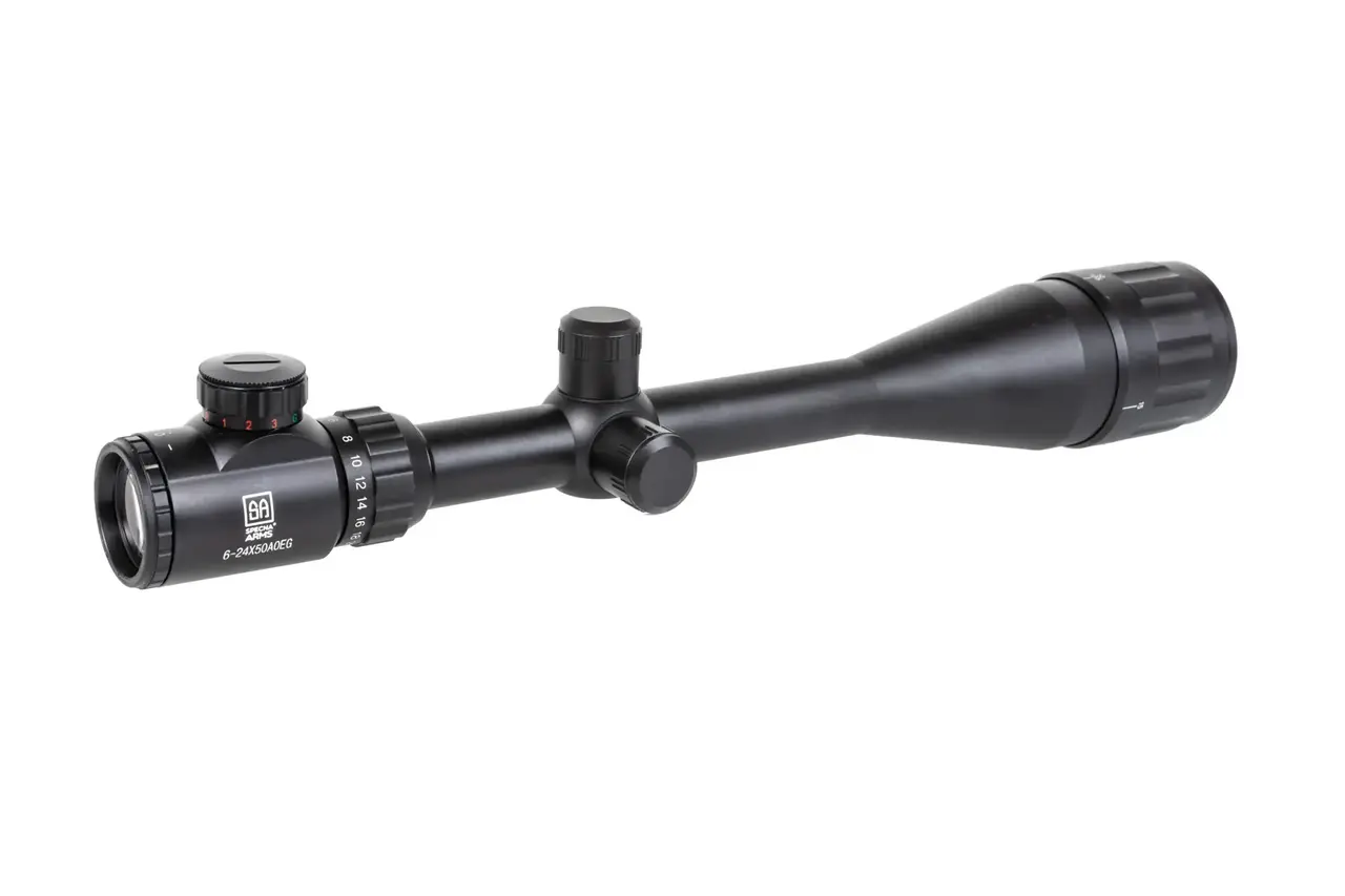 Specna Arms Core™ 6-24x50 AOEG Riflescope Black Specna Arms Core™ 6-24x50 AOEG Riflescope Black