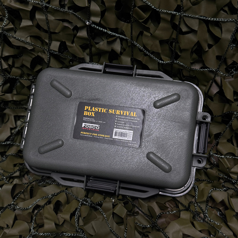 Fosco Plastic Survival Box OD Green Fosco Plastic Survival Box OD Green