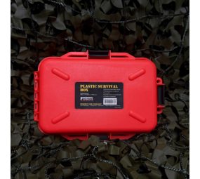 Fosco Plastic Survival Box Orange