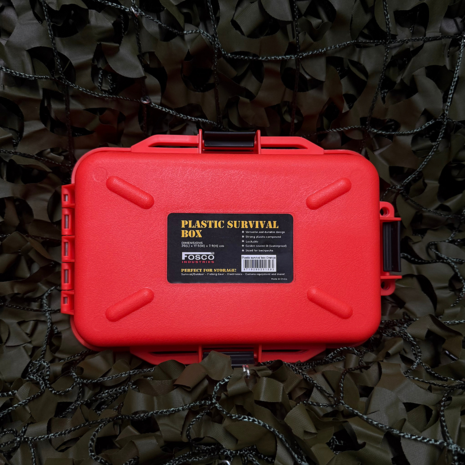 Fosco Plastic Survival Box Orange Fosco Plastic Survival Box Orange