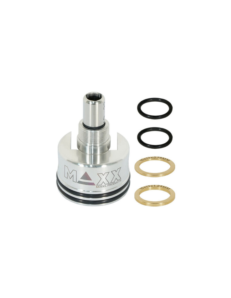 Maxx Model CNC Stainless Steel Double Air Seal Threaded Cylinder Head V2 AEG Gearbox (only) Maxx Model CNC Stainless Steel Double Air Seal Threaded Cylinder Head V2 AEG Gearbox (only)