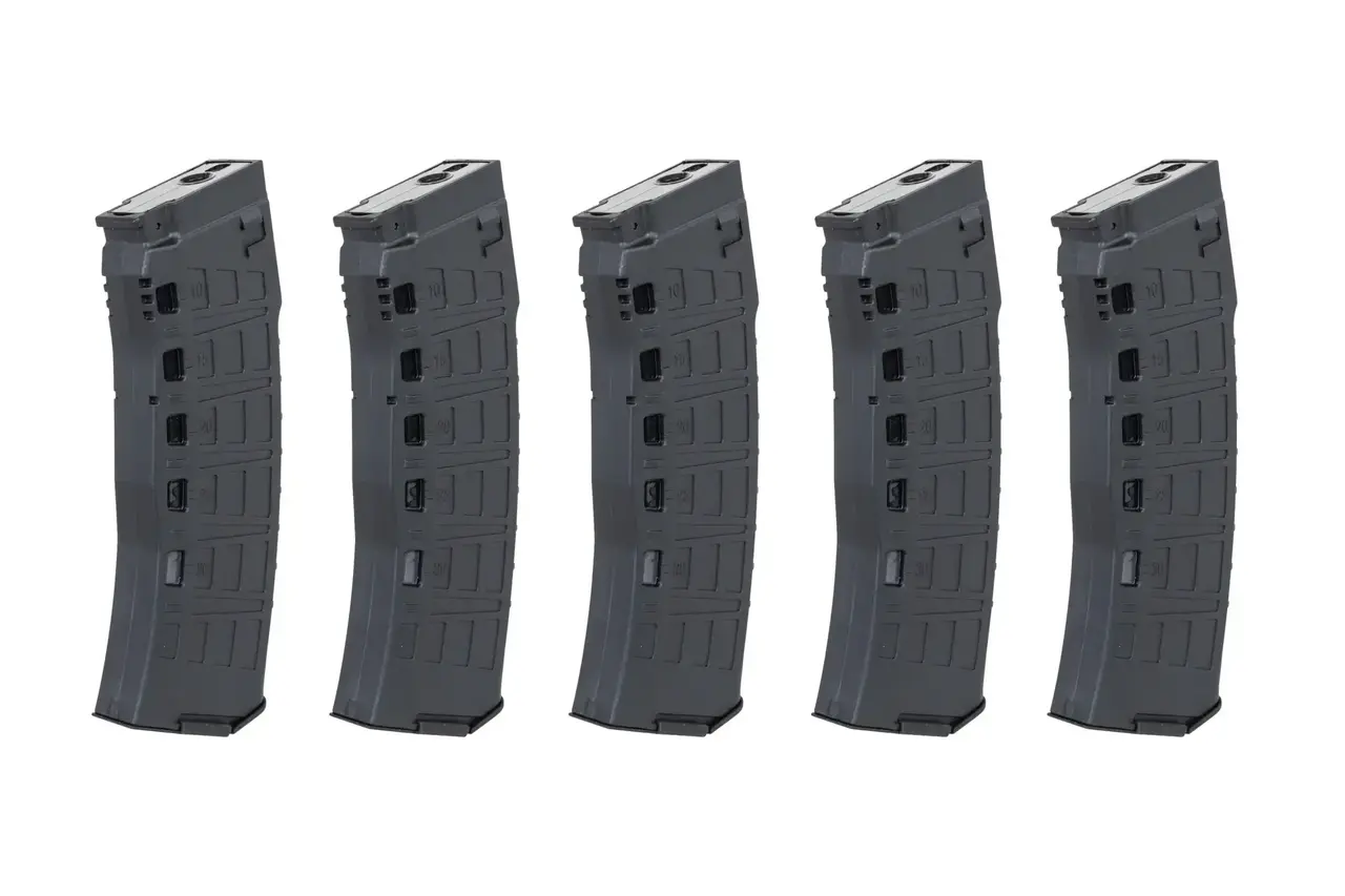 Arcturus EMM AK12 5 pack Mid-Cap 130/ 30 rds Black