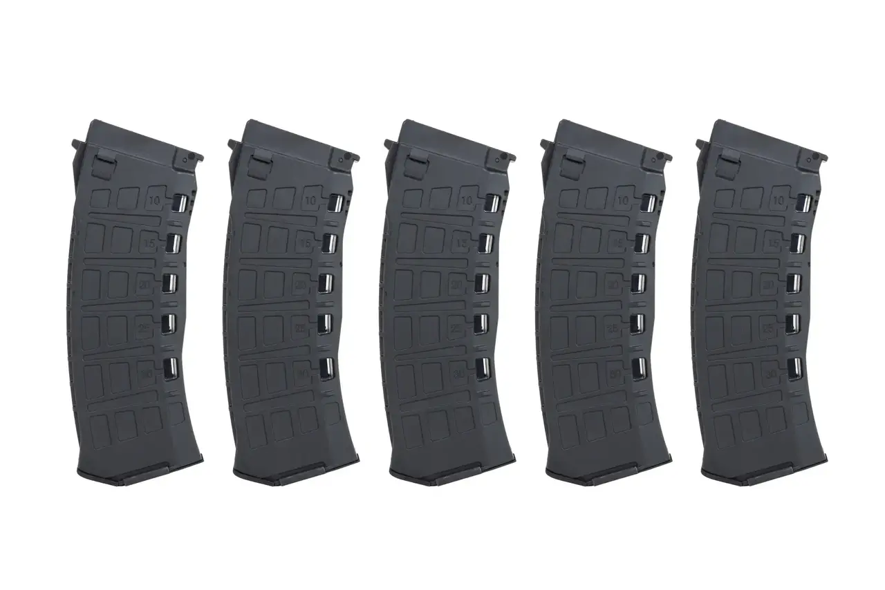 Arcturus EMM AK12 5 pack Mid-Cap 130/ 30 rds Black