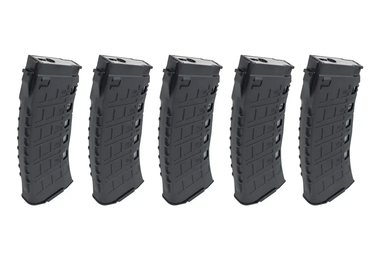 Arcturus EMM AK12 5 pack Mid-Cap 130/ 30 rds Black