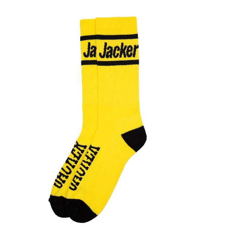 Jacker After Logo Socks - Yellow