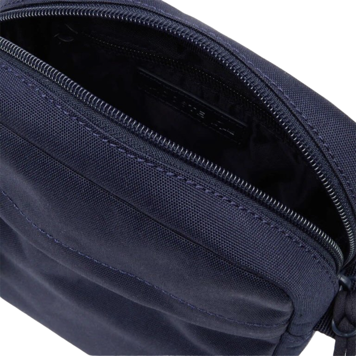 Lacoste Sacoche zippée en toile unie - Bleu Marine