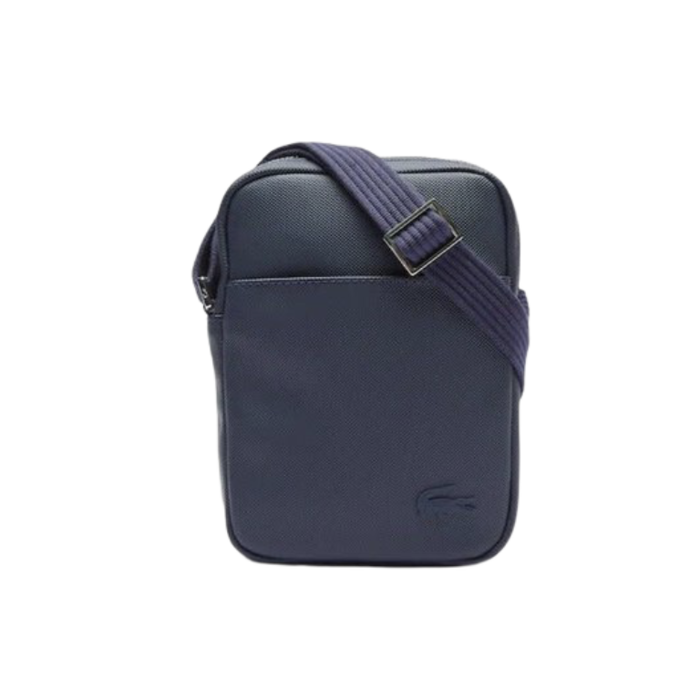 Lacoste Sacoche zippée en piqué uni - Peacoat