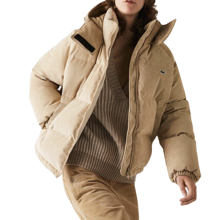 lacoste doudoune beige