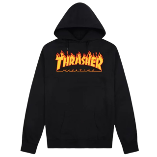 Thrasher Flame Logo - Black