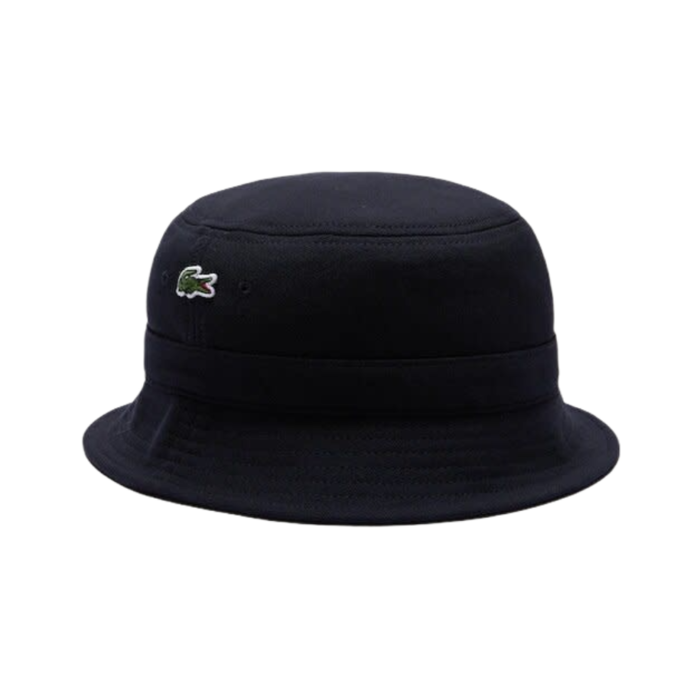 Lacoste Bob en piqué de coton biologique uni - Bleu marine