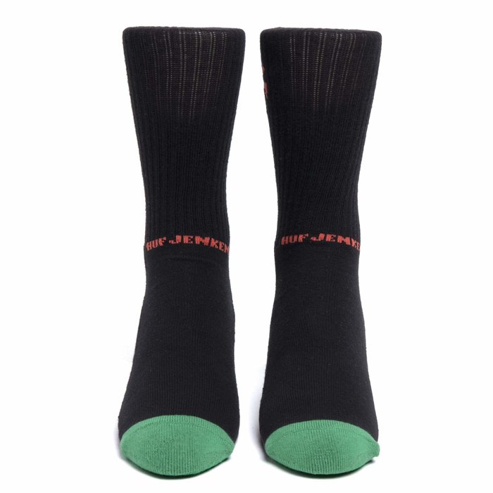 Huf The Portal Crew Sock - Black