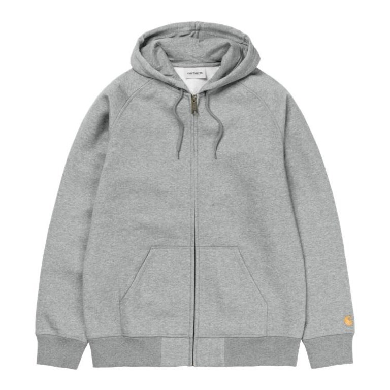 Carhartt Hooded Chase Jacket - Grey Heather/Gold