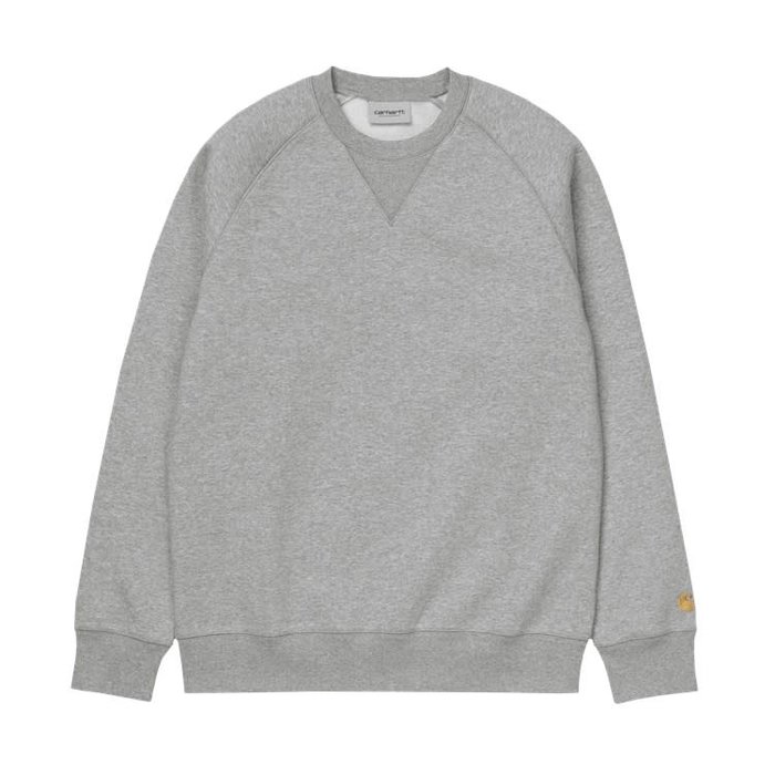 Carhartt WIP Chase Sweat - Grey Heather/Gold