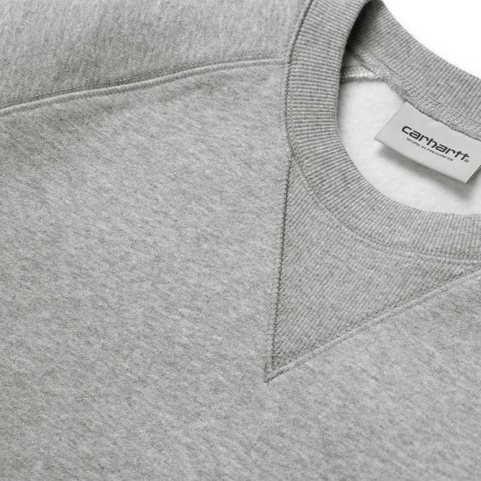 Carhartt WIP Chase Sweat - Grey Heather/Gold