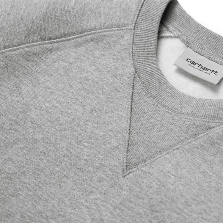 Carhartt WIP Chase Sweat - Grey Heather/Gold