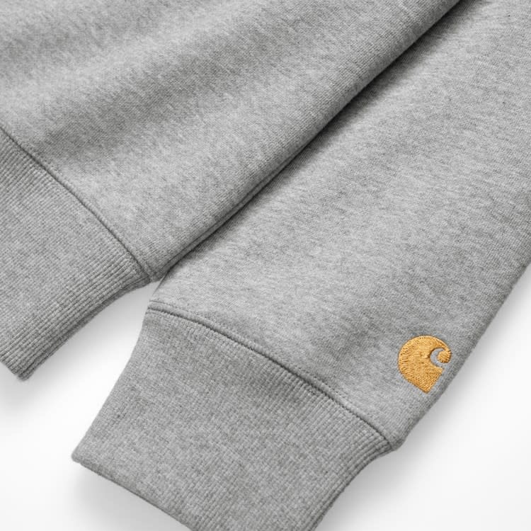 Carhartt WIP Chase Sweat - Grey Heather/Gold