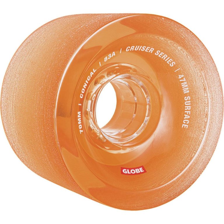 Globe Conical Cruiser Wheel - Clear Amber 70mm 83A