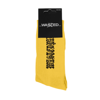 Wasted Paris Kingdom Socks - Yellow
