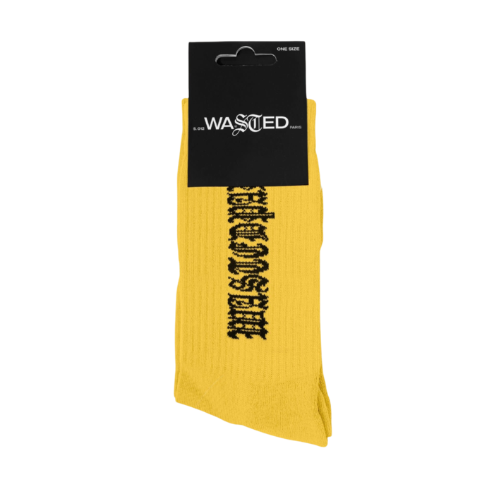 Wasted Paris Kingdom Socks - Yellow