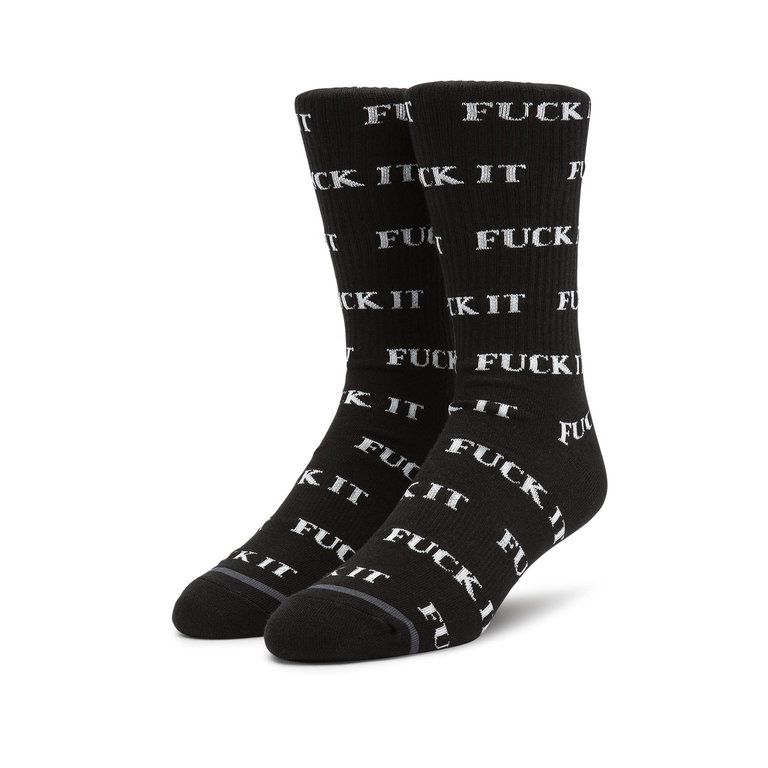 Huf Fuck It Sock - Black