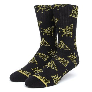 Huf Da Crown Sock - Black