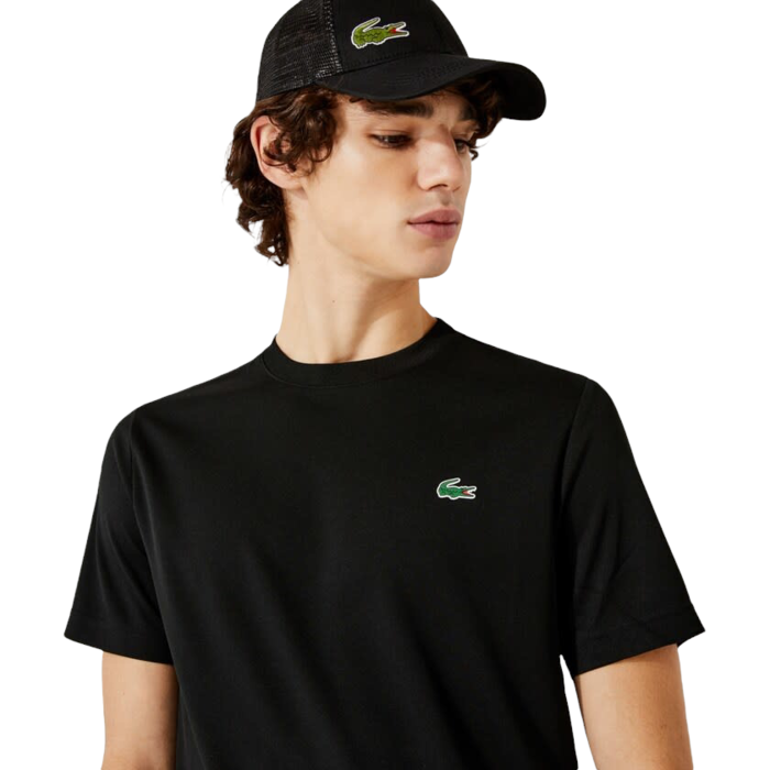 Lacoste T-shirt En Piqué Respirant - Noir