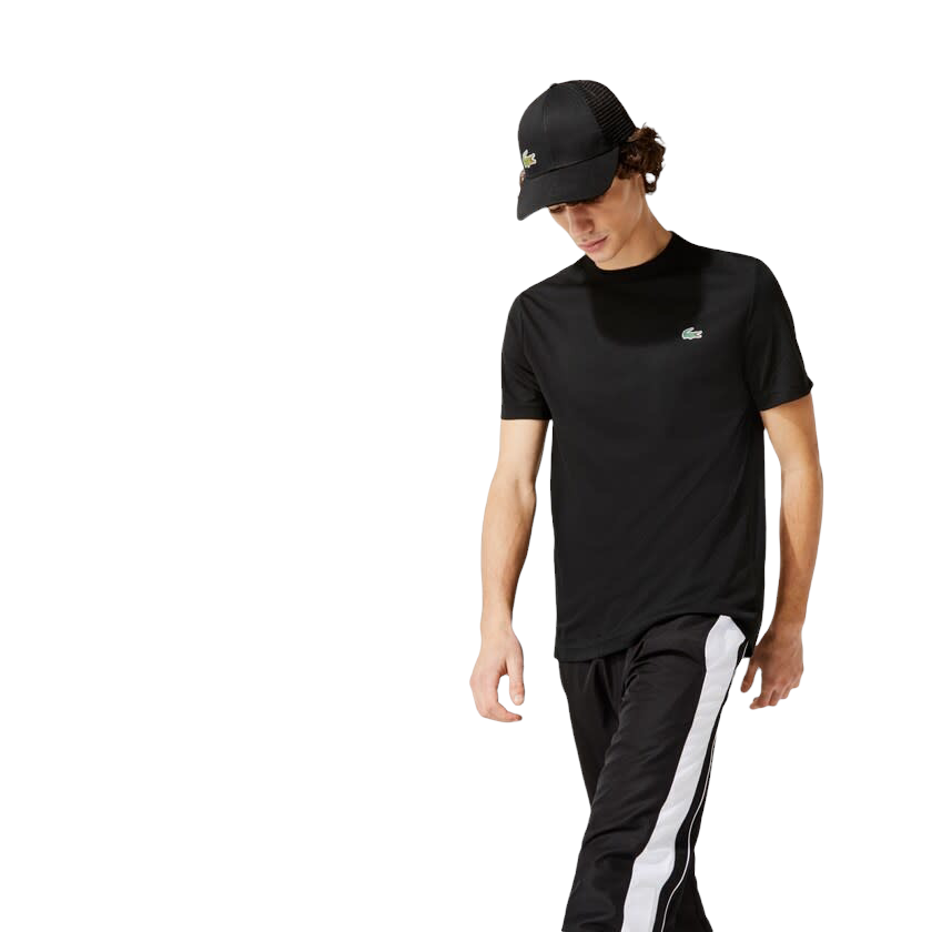 Lacoste T-shirt En Piqué Respirant - Noir