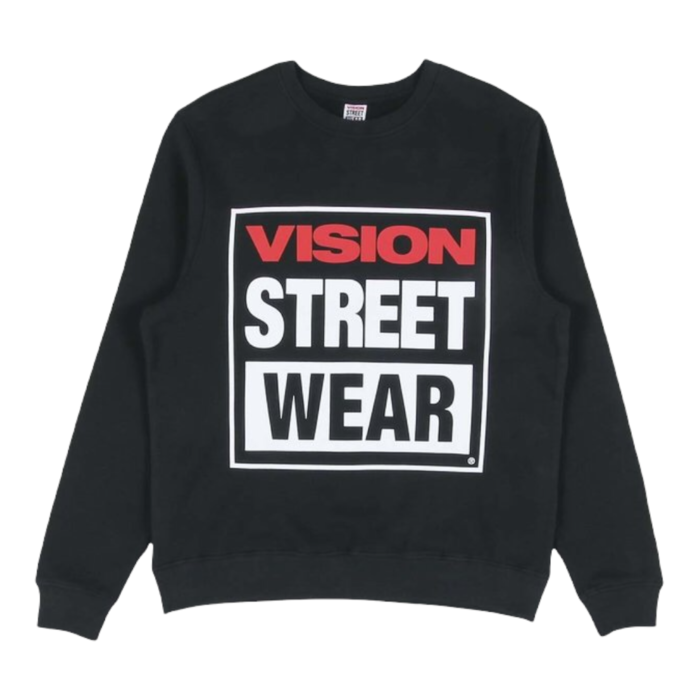 Vision OG Box Logo Crew - Black