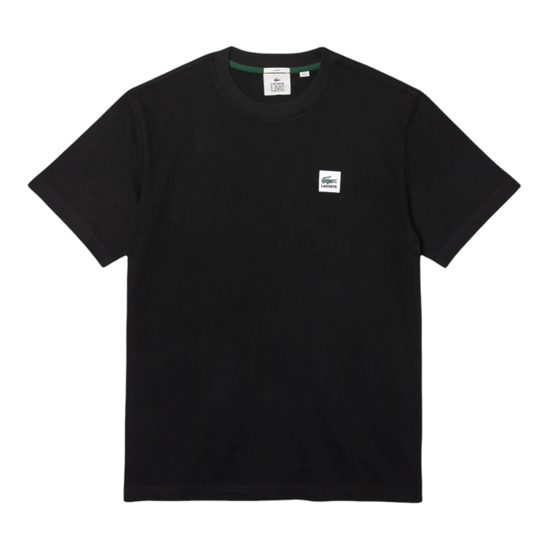 Lacoste T-shirt Unisexe Avec Patch - Black