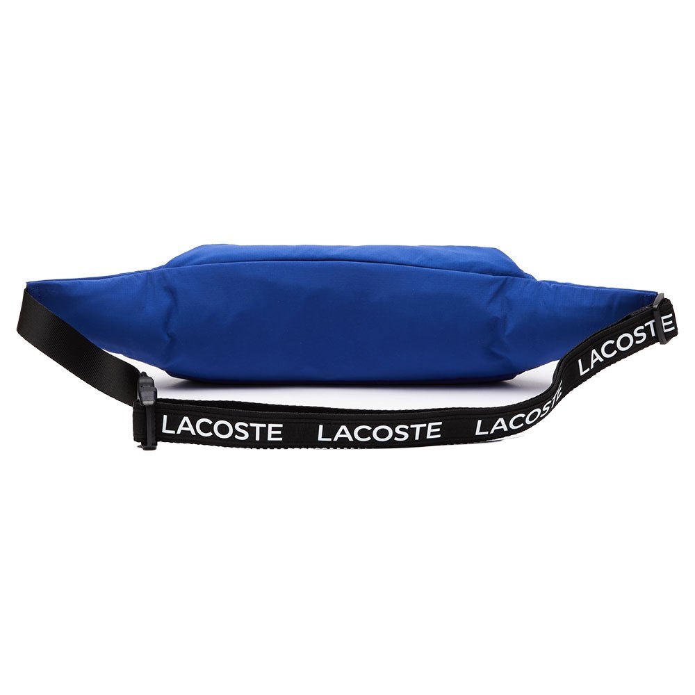 Lacoste Sacoche Unisexe avec Bandes Siglées - Blue/Lime