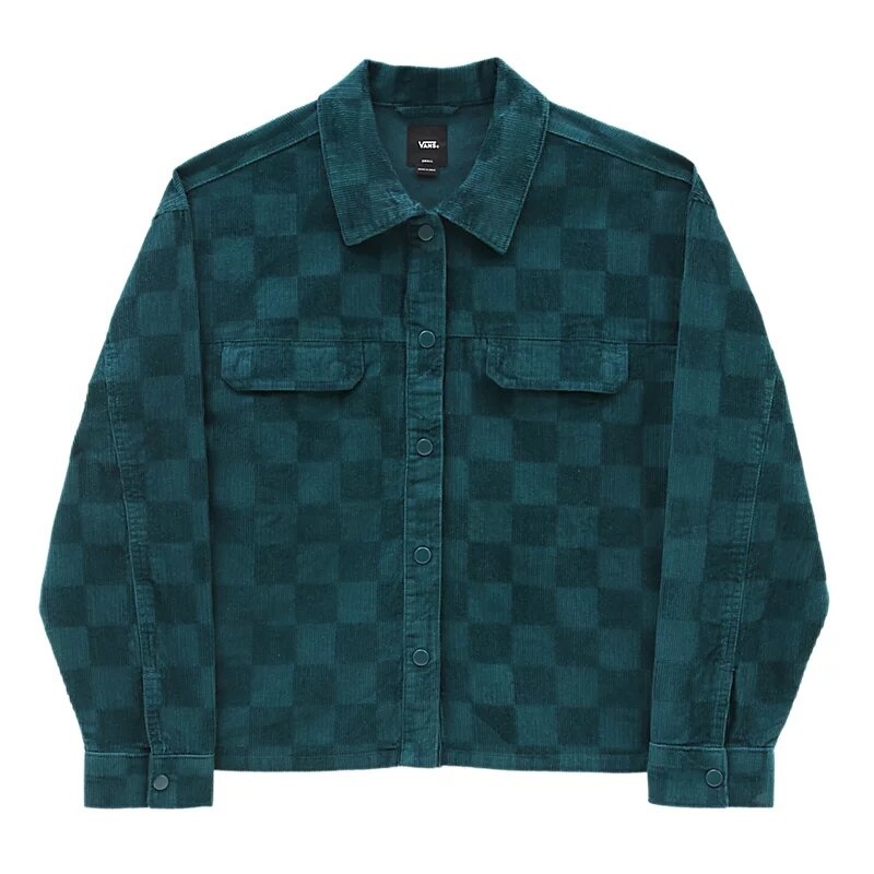 Vans Check It Out Shacket - (Checkered) Deep Teal