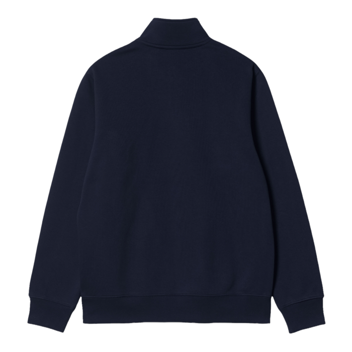 Carhartt WIP Chase Neck Zip Sweat - Dark Navy