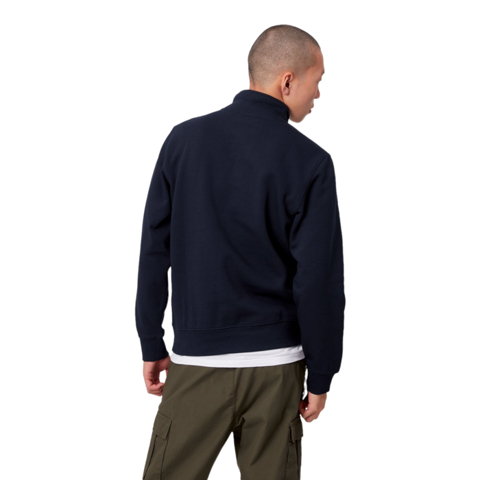 Carhartt WIP Chase Neck Zip Sweat - Dark Navy