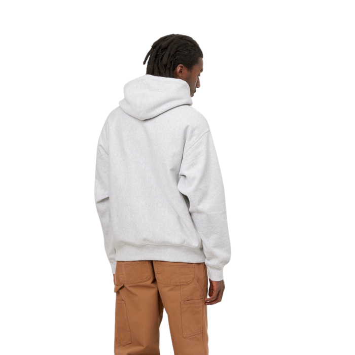 Carhartt WIP Hooded American Script - Ash Heather