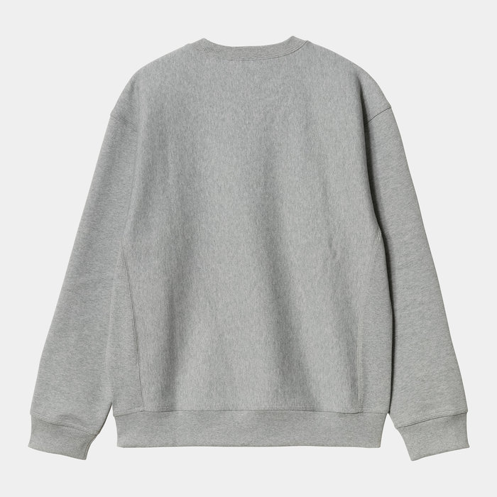 Carhartt WIP American Script Sweat - Grey Heather