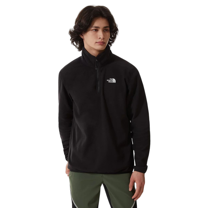 The North Face M' 100 Glacier 1/4 Zip - TNF Black/ NPF