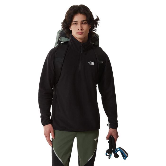 The North Face M' 100 Glacier 1/4 Zip - TNF Black/ NPF