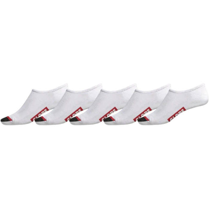 Globe Tripper Invisible Sock 5 Pack - White