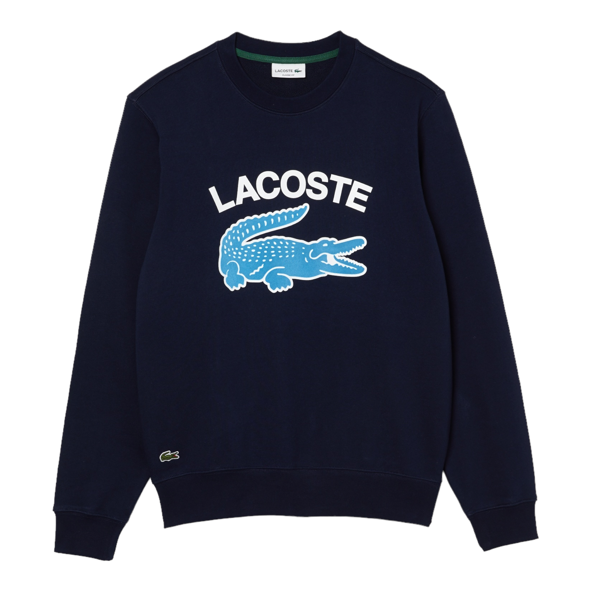 Lacoste Sweatshirt Lacoste col rond imprimé crocodile - Bleu Marine