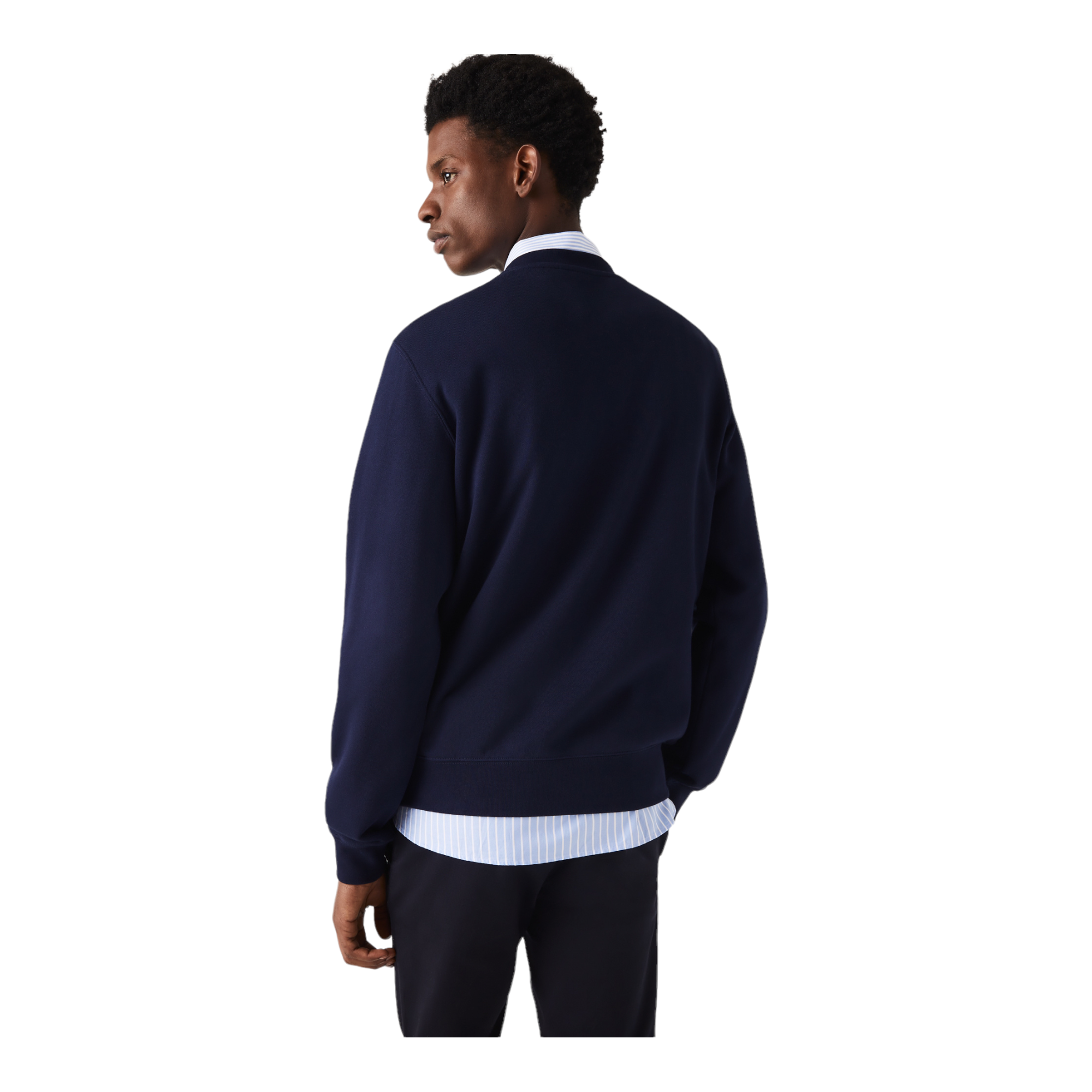 Lacoste Sweatshirt Lacoste col rond imprimé crocodile - Bleu Marine