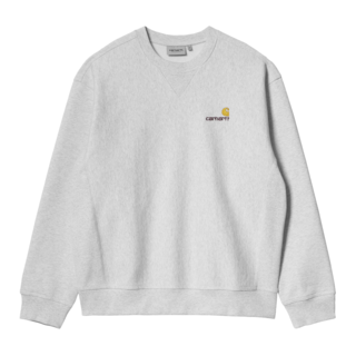 Carhartt WIP American Script Sweat - Ash Heather