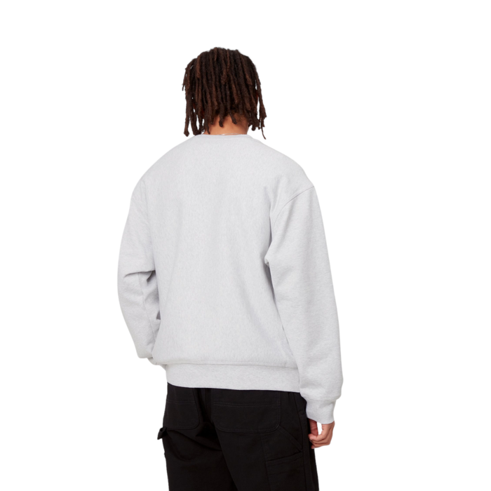 Carhartt WIP American Script Sweat - Ash Heather